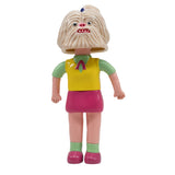 The Paradise Toy About Animals Shizuka/Maltese — Series 3 figure features a human body with a wrinkled monster-like head, dressed in a yellow top, pink skirt, green socks, and pink shoes.