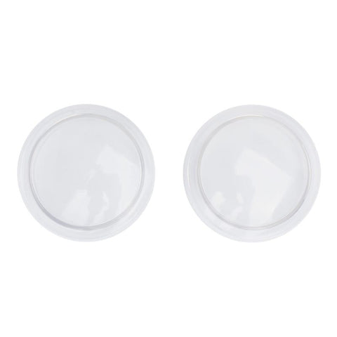 The Playge Transparent Lens Set for 20" Squadt features two round, clear plastic lids displayed side by side on a white background.