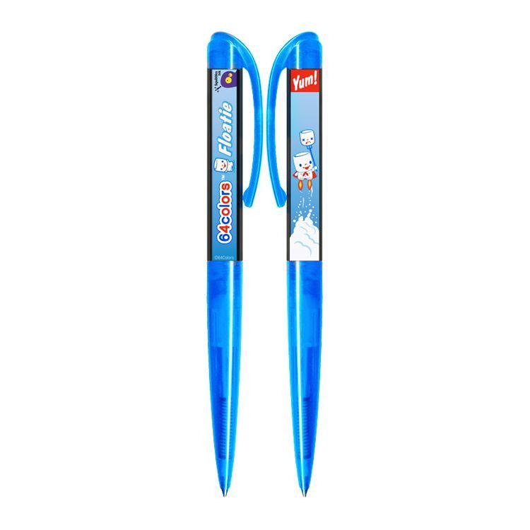 Two Marshall Artist Action Pens from Inked Pulp with collectible novelty designs, including Frosty-themed labels featuring a snowman and the word