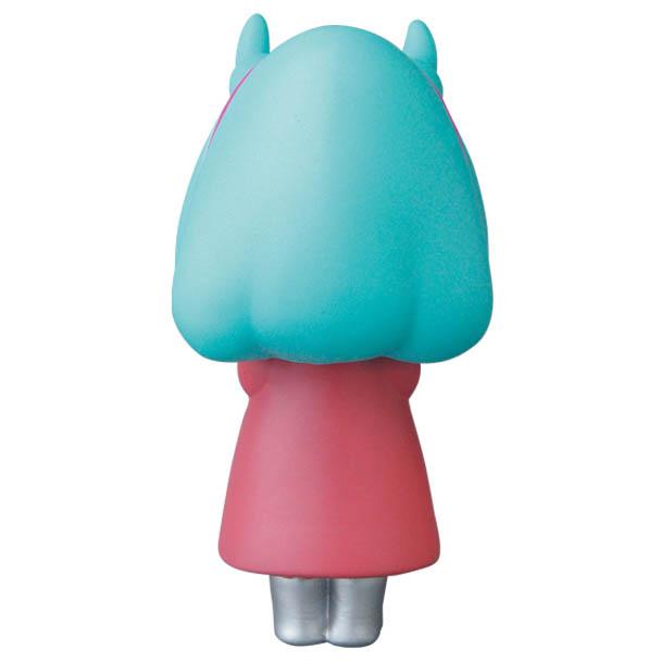 Medicom’s VAG Series 25 — Maria by Asami Matsumura is a Japanese vinyl toy with blue hair, small horns, a pink dress, and silver shoes—ideal for gachapon collectors.