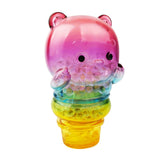 The Meng Meng Bing — Panda Popsicle Mini-Figure by Sun Day Toy is a rainbow-colored, translucent figure with black eyes and a gradient from pink to yellow—perfect for fans of collectible animal-shaped toys.