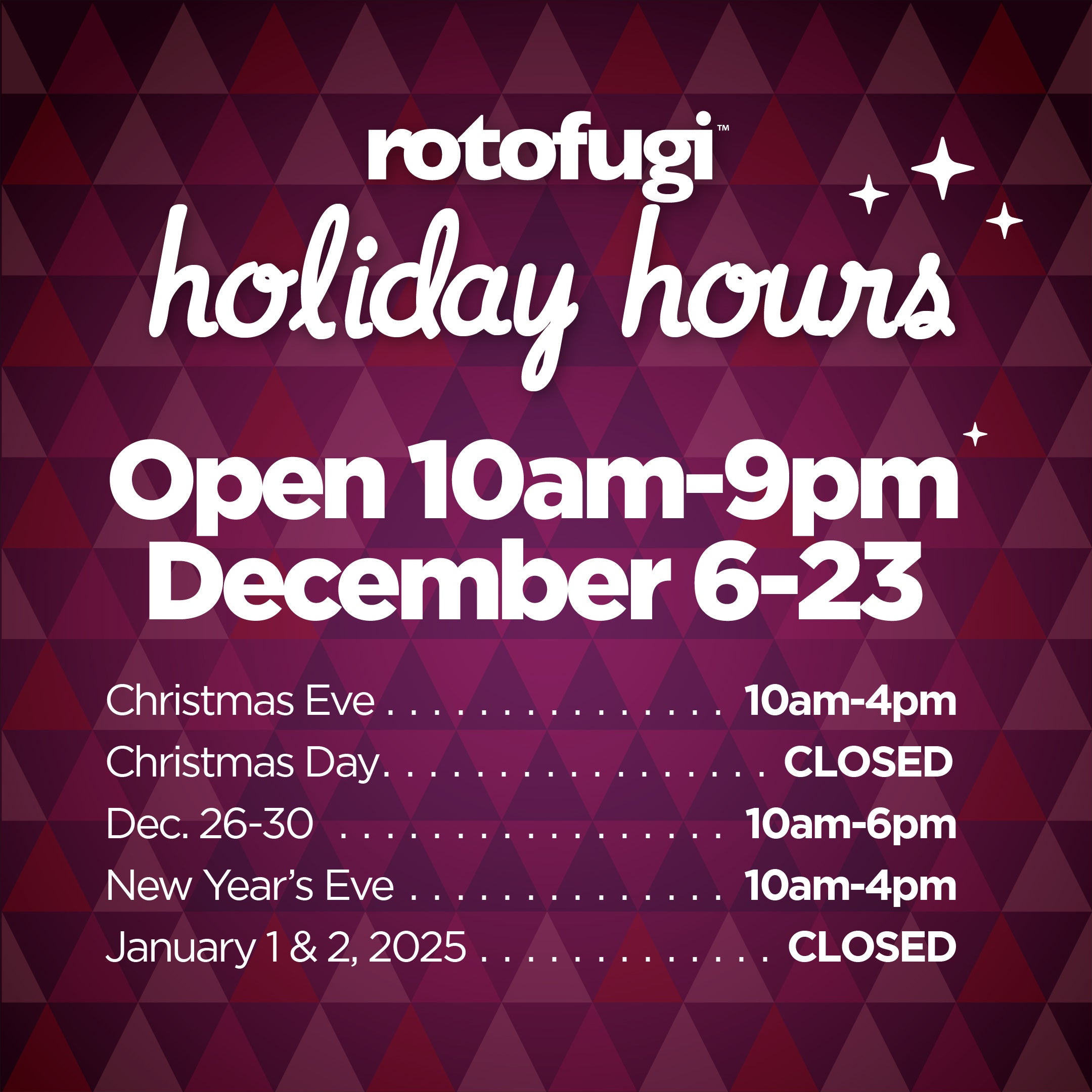 Holiday Hours 2025 Banner Image }}