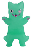 Negora Color Palette by Konatsuya is a green cat-like collectible kaiju with raised arms, wide eyes, a purple mouth, and detailed paws—perfect for fans of unique monster designs.