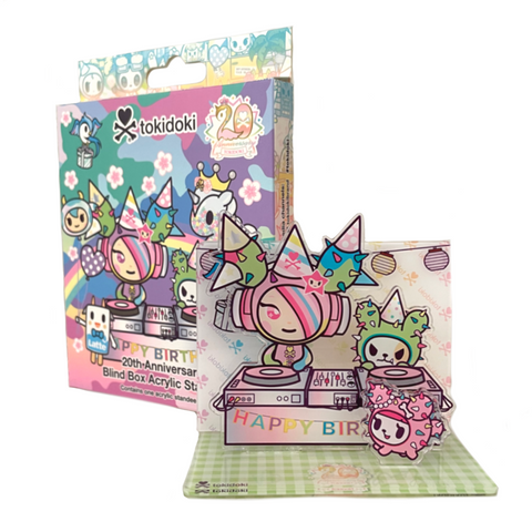 Celebrate tokidoki’s 20th Anniversary with the Tokidoki 20th Anniversary Acrylic Standee Blind Box, featuring vibrant cartoon characters—a fun collectible for any tokidoki fan.