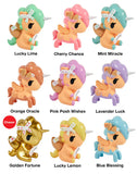 Tokidoki’s Fortune Cookie Unicorno Blind Box features 9 pastel-themed figures—Lucky Lime, Cherry Chance, Mint Miracle, Orange Oracle, Pink Posh Wishes, Lavender Luck, Golden Fortune, Lucky Lemon & Blue Blessing—each a surprise collectible.