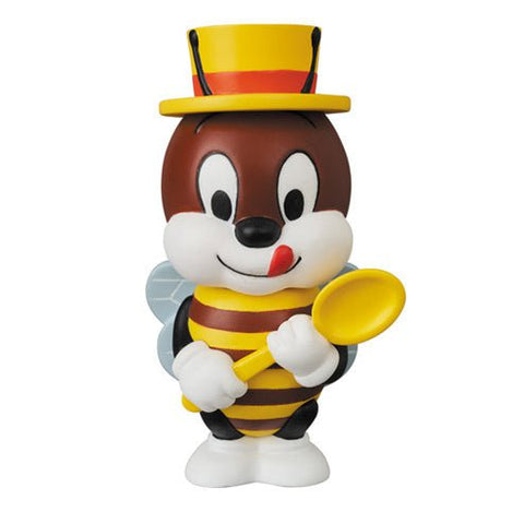 Kellogg's Ultra Detail Figure No.646 Honey (Classic) by Medicom features a cheerful cartoon bee mascot in a yellow hat with a spoon and red tongue—ideal for fans of vintage figures and Kellogg’s cereal mascots.