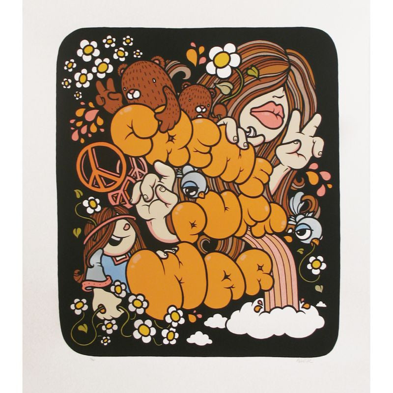 Creme Not Cream Screenprint by Mike Budai features 
