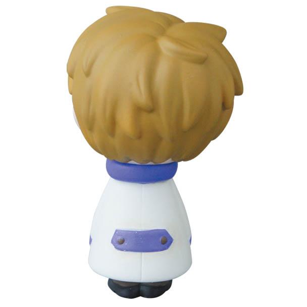 The VAG Series 25 — Edward the Timid Friend by SONIC, a chibi-style Japanese vinyl toy from Medicom, sports light brown hair and a white coat with purple accents—ideal for fans of gachapon figures and Vinyl Artist Gacha collectibles.